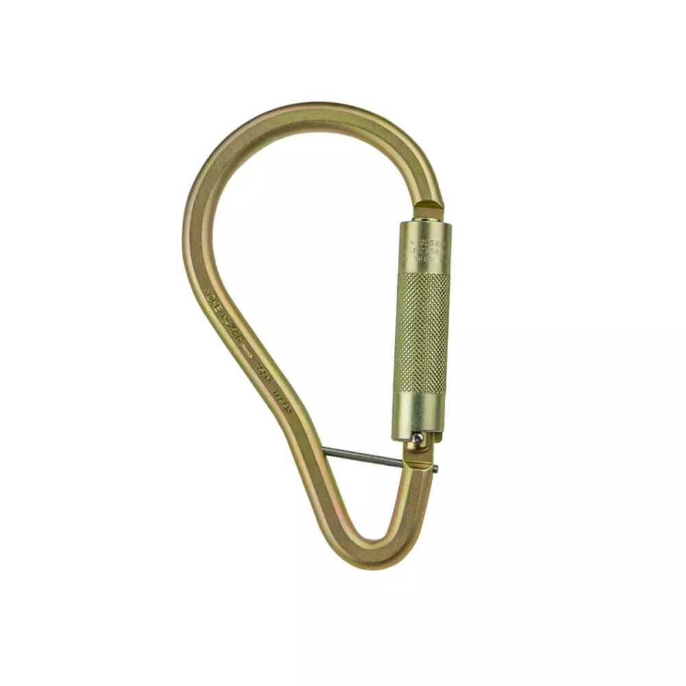 Introducing the Steel Boa Carabiner—user-friendly and robust, designed for demanding tasks with durable heat-treated steel alloy.